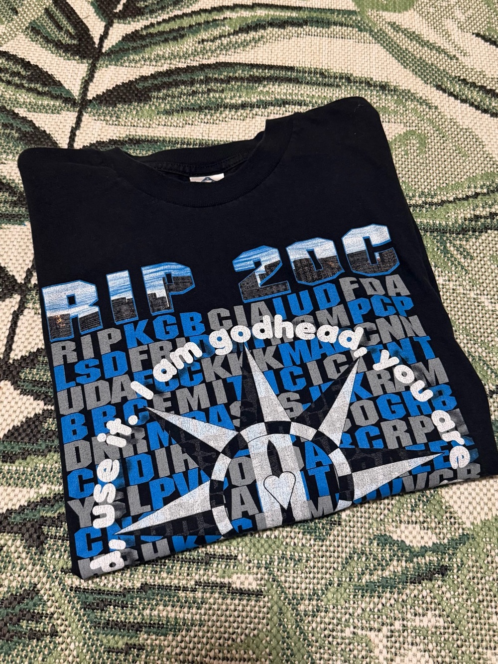 Love & Rockets Vintage Tee I Am God Head T-Shirt Concert Tour Size XL